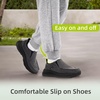 image:imageMens Orthopedic Slip On Loafers with Arch Support Comfortable Plantar Fasciitis Orthotic Shoes for Plantar Fasciitis Canvas Thick Sole Walking Shoes for Foot and Heel Pain ReliefW2black1
