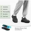 image:imageMens Orthopedic Slip On Loafers with Arch Support Comfortable Plantar Fasciitis Orthotic Shoes for Plantar Fasciitis Canvas Thick Sole Walking Shoes for Foot and Heel Pain ReliefW2black1
