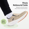 image:imageMens Orthopedic Slip On Loafers with Arch Support Comfortable Plantar Fasciitis Orthotic Shoes for Plantar Fasciitis Canvas Thick Sole Walking Shoes for Foot and Heel Pain ReliefW3khaki1