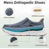 image:imageMens Orthopedic Slip On Loafers with Arch Support Comfortable Plantar Fasciitis Orthotic Shoes for Plantar Fasciitis Canvas Thick Sole Walking Shoes for Foot and Heel Pain ReliefW1denim1
