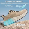 image:imageMens Orthopedic Trail Running Shoes Comfortable Casual Arch Support Plantar Fasciitis Orthotic Trekking Hiking Shoes Flat Feet Tennis Sport Athletic Fashion Sneakers for Foot and Heel Pain ReliefW2khaki