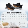 image:imageMens Orthopedic Trail Running Shoes Comfortable Casual Arch Support Plantar Fasciitis Orthotic Walking Shoes Flat Feet Sport Hiking Tennis Work Fashion Sneakers for Foot and Heel Pain ReliefW1black