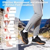 image:imageMens Orthopedic Trail Running Shoes Comfortable Casual Arch Support Plantar Fasciitis Orthotic Walking Shoes Flat Feet Sport Hiking Tennis Work Fashion Sneakers for Foot and Heel Pain ReliefW1black
