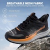 image:imageMens Orthopedic Trail Running Shoes Comfortable Casual Arch Support Plantar Fasciitis Orthotic Walking Shoes Flat Feet Sport Hiking Tennis Work Fashion Sneakers for Foot and Heel Pain ReliefW1black
