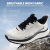 image:imageMens Orthopedic Trail Running Shoes Comfortable Casual Arch Support Plantar Fasciitis Orthotic Walking Shoes Flat Feet Sport Hiking Tennis Work Fashion Sneakers for Foot and Heel Pain ReliefW2off White