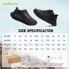 image:imageMens Orthopedic Trail Running Shoes Comfortable Casual Arch Support Plantar Fasciitis Trekking Walking Shoes Orthotic Flat Feet Sport Hiking Gym Training Sneakers for Foot and Heel Pain ReliefW1black