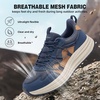image:imageMens Orthopedic Trail Running Shoes Comfortable Casual Arch Support Plantar Fasciitis Workout Outdoor Walking Shoes Orthotic Flat Feet Hiking Sport Trekking Sneakers for Foot and Heel Pain ReliefW2dark Blue