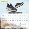 image:imageMens Orthopedic Trail Running Shoes Comfortable Casual Arch Support Plantar Fasciitis Workout Outdoor Walking Shoes Orthotic Flat Feet Hiking Sport Trekking Sneakers for Foot and Heel Pain ReliefW2dark Blue