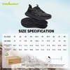 image:imageMens Orthopedic Trail Running Shoes Comfortable Casual Arch Support Plantar Fasciitis Workout Outdoor Walking Shoes Orthotic Flat Feet Hiking Sport Trekking Sneakers for Foot and Heel Pain ReliefW1black