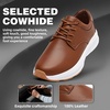 image:imageMens Orthopedic Walking Dress Shoes  Comfortable Arch Support Plantar Fasciitis Classic Formal Leather Oxford  Casual Classic Flat Feet Orthotics Sneakers for Foot and Heel Pain ReliefW2brown
