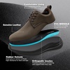 image:imageMens Orthopedic Walking Dress Shoes  Comfortable Arch Support Plantar Fasciitis Classic Formal Leather Oxford  Casual Classic Flat Feet Orthotics Sneakers for Foot and Heel Pain ReliefWk2brown