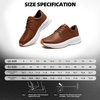 image:imageMens Orthopedic Walking Dress Shoes  Comfortable Arch Support Plantar Fasciitis Classic Formal Leather Oxford  Casual Classic Flat Feet Orthotics Sneakers for Foot and Heel Pain ReliefW2brown
