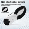 image:imageMens Orthopedic Walking Shoes Comfortable Arch Support Plantar Fasciitis Sports Walking Shoes Casual Work Tennis Orthotic Flat Feet Fashion Sneakers for Foot and Foot Pain ReliefW1black1