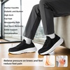 image:imageMens Orthopedic Walking Shoes Comfortable Arch Support Plantar Fasciitis Sports Walking Shoes Casual Work Tennis Orthotic Flat Feet Fashion Sneakers for Foot and Foot Pain ReliefW1black1