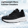 image:imageMens Orthopedic Walking Shoes Comfortable Arch Support Plantar Fasciitis Sports Walking Shoes Casual Work Tennis Orthotic Flat Feet Fashion Sneakers for Foot and Foot Pain ReliefW1black1