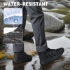 image:imageMens Orthopedic Waterproof Hiking Boots Comfortable Plantar Fasciitis Ankle Support Walking Running Mid Trekking Ankle Boots Orthotic Sport Trail Shoes for Foot and Heel Pain ReliefW1black