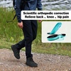 image:imageMens Orthopedic Waterproof Hiking Boots Comfortable Plantar Fasciitis Ankle Support Walking Running Mid Trekking Ankle Boots Orthotic Sport Trail Shoes for Foot and Heel Pain ReliefW1black