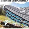 image:imageMens Orthopedic Waterproof Hiking Boots Comfortable Plantar Fasciitis Ankle Support Walking Running Mid Trekking Ankle Boots Orthotic Sport Trail Shoes for Foot and Heel Pain ReliefW2grey