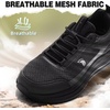 image:imageMens Orthopedic Waterproof Trail Running Shoes Arch Support Plantar Fasciitis Workout Outdoor Walking Shoes Comfortable Orthotic Flat Feet Sport Trekking Sneakers for Foot and Heel Pain ReliefW1black