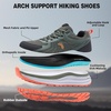 image:imageMens Orthopedic Waterproof Trail Running Shoes Arch Support Sneakers for Plantar Fasciitis Orthotic Comfort for Flat Feet Hiking Gym Sport Walking Shoes for Foot amp Heel Pain ReliefW2army Green