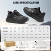 image:imageMens Orthopedic Waterproof Trail Running Shoes Arch Support Sneakers for Plantar Fasciitis Orthotic Comfort for Flat Feet Hiking Gym Sport Walking Shoes for Foot amp Heel Pain ReliefW1black