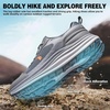 image:imageMens Orthopedic Waterproof Trail Running Shoes Comfortable Arch Support Plantar Fasciitis Cross Training Athletic Sneakers Orthotic Flat Feet Hiking Tennis Walking Sports Shoes for Foot Heel PainW2grey