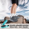 image:imageMens Orthopedic Waterproof Trail Running Shoes Comfortable Arch Support Plantar Fasciitis Cross Training Athletic Sneakers Orthotic Flat Feet Hiking Tennis Walking Sports Shoes for Foot Heel PainW2grey