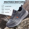 image:imageMens Orthopedic Waterproof Trail Running Shoes Comfortable Arch Support Plantar Fasciitis Cross Training Athletic Sneakers Orthotic Flat Feet Hiking Tennis Walking Sports Shoes for Foot Heel PainW2grey