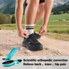 image:imageMens Orthopedic Waterproof Trail Running Shoes Comfortable Arch Support Plantar Fasciitis Cross Training Athletic Sneakers Orthotic Flat Feet Hiking Tennis Walking Sports Shoes for Foot Heel PainW1black