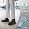 image:imageMens Orthopedic Wide Business Leather Dress Shoes  Arch Support Plantar Fasciitis Casual Formal Wingtip Oxford  Comfortable Cap Toe Orthotics Patent Tuxedo Sneakers for Foot and Heel Pain ReliefWk1black