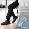 image:imageMens Orthopedic Wide Business Leather Dress Shoes  Arch Support Plantar Fasciitis Casual Formal Wingtip Oxford  Comfortable Cap Toe Orthotics Patent Tuxedo Sneakers for Foot and Heel Pain ReliefWk2brown