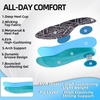image:imageMens Orthopedic Wide Business Leather Dress Shoes  Arch Support Plantar Fasciitis Casual Formal Wingtip Oxford  Comfortable Cap Toe Orthotics Patent Tuxedo Sneakers for Foot and Heel Pain ReliefWk1black
