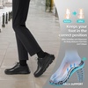 image:imageMens Orthopedic Wide Business Leather Dress Shoes  Arch Support Plantar Fasciitis Formal Wingtip Oxford  Comfortable Casual Orthotics Flat Feet Patent Tuxedo Sneakers for Foot and Heel Pain ReliefWk1black