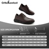 image:imageMens Orthopedic Wide Business Leather Dress Shoes  Arch Support Plantar Fasciitis Formal Wingtip Oxford  Comfortable Casual Orthotics Flat Feet Patent Tuxedo Sneakers for Foot and Heel Pain ReliefWk2brown