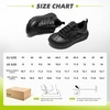 image:imageMens Orthopedic Wide Leather Dress Shoes Diabetic Arch Support Plantar Fasciitis Comfortable Casual Walking Shoes Orthotic Flat Feet Work Tennis Sneakers for Swollen Feet and Heel Pain ReliefK1black