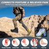 image:imageMens Orthopedic Wide Toe Box Tactical Boots Comfortable Plantar Fasciitis Arch Support Leather Military Combat Boots Long Standing Outdoor Hiking Non Slip Flat Feet Work Boots for Foot amp heel PainK1balck