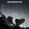 image:imageMens Orthopedic Wide Toe Box Tactical Boots Comfortable Plantar Fasciitis Arch Support Leather Military Combat Boots Long Standing Outdoor Hiking Non Slip Flat Feet Work Boots for Foot amp heel PainK1balck