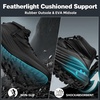 image:imageMens Orthopedic Wide Toe Box Tactical Boots Comfortable Plantar Fasciitis Arch Support Leather Military Combat Boots Long Standing Outdoor Hiking Non Slip Flat Feet Work Boots for Foot amp heel PainK1balck