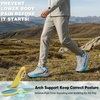 image:imageMens Orthopedic Wide Trail Running Shoes Comfortable Arch Support Diabetic Flat Feet Plantar Fasciitis Athletic Hiking Sneakers Orthotic Casual Sports Trekking Walking Shoes for Foot amp Heel PainK1light Grey