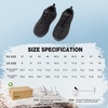 image:imageMens Orthopedic Wide Trail Running Shoes Comfortable Casual Arch Support Plantar Fasciitis Orthotic Trekking Walking Exercise Shoes Flat Feet Sport Training Sneakers for Foot and Heel Pain ReliefW1black