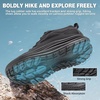 image:imageMens Orthopedic Wide Trail Running Shoes Comfortable Casual Arch Support Plantar Fasciitis Orthotic Trekking Walking Exercise Shoes Flat Feet Sport Training Sneakers for Foot and Heel Pain ReliefW1black