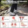 image:imageMens Orthopedic Wide Trail Running Shoes Comfortable Casual Arch Support Plantar Fasciitis Orthotic Trekking Walking Exercise Shoes Flat Feet Sport Training Sneakers for Foot and Heel Pain ReliefW2grey