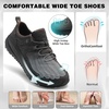 image:imageMens Orthopedic Wide Trekking Hiking Shoes NonSlip Arch Support Plantar Fasciitis Diabetic Walking ShoesOrthotic Casual AllTerrainComfortable Trail Running Sneakers for Foot and Heel Pain ReliefK2grey Brown