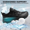 image:imageMens Orthopedic Wide Trekking Hiking Shoes NonSlip Arch Support Plantar Fasciitis Diabetic Walking ShoesOrthotic Casual AllTerrainComfortable Trail Running Sneakers for Foot and Heel Pain ReliefK1black