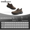 image:imageMens Orthopedic Wide Walking Dress Shoes  Arch Support Plantar Fasciitis Classic Formal Leather Oxford  Comfortable Casual Classic Flat Feet Orthotics Sneakers for Foot and Heel Pain ReliefWk2brown