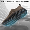 image:imageMens Orthopedic Wide Walking Dress Shoes  Arch Support Plantar Fasciitis Classic Formal Leather Oxford  Comfortable Casual Classic Flat Feet Orthotics Sneakers for Foot and Heel Pain ReliefWk2brown