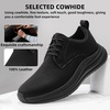 image:imageMens Orthopedic Wide Walking Dress Shoes  Arch Support Plantar Fasciitis Classic Formal Leather Oxford  Comfortable Casual Classic Flat Feet Orthotics Sneakers for Foot and Heel Pain ReliefWk1black