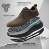 image:imageMens Orthopedic Wide Walking Dress Shoes  Arch Support Plantar Fasciitis Classic Formal Leather Oxford  Comfortable Casual Classic Flat Feet Orthotics Sneakers for Foot and Heel Pain ReliefWk2brown