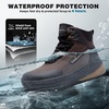 image:imageMens Orthopedic Wide Waterproof Hiking Boots Comfortable Plantar Fasciitis Arch Support Diabetic Walking Trekking Running Shoes Orthotic Non Slip Adventures Mid Ankle Boots for Foot Pain ReliefK1brown