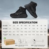 image:imageMens Orthopedic Wide Waterproof Hiking Boots Comfortable Plantar Fasciitis Work Walking Trail Running Trekking Boots Orthotic Non Slip Adventures Ankle Support Mid Shoes for Foot Pain ReliefK1black